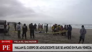 El menor solía ir con sus amigos a dicha playa. Foto-Video: América Noticias