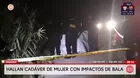 Hallan cuerpo de mujer baleada a un costado de vía en Huaura