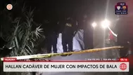 Hallan cuerpo de mujer baleada a un costado de vía en Huaura