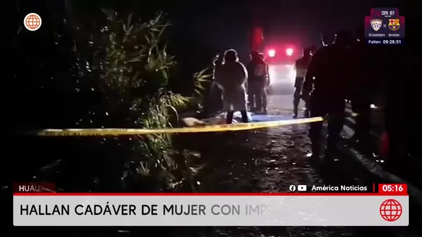 Hallan cuerpo de mujer baleada a un costado de vía en Huaura. Foto: América Noticias Hallan cuerpo de mujer baleada a un costado de vía en Huaura. Foto: América Noticias