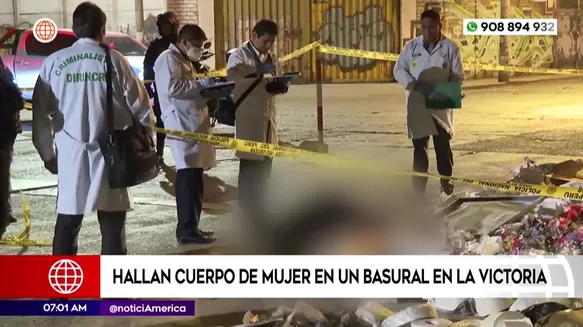 Hallan cuerpo de una mujer en un basural en La Victoria. Foto: América Noticias