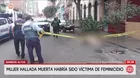 Hallan cuerpo de mujer en una calle de Barrios Altos