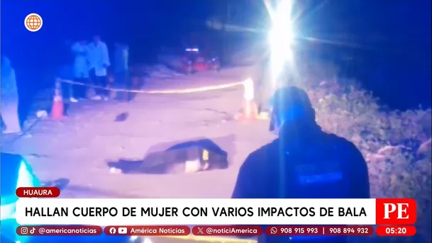 Hallan cuerpo de mujer con disparos en camino rural de Huaura. Foto: América Noticias