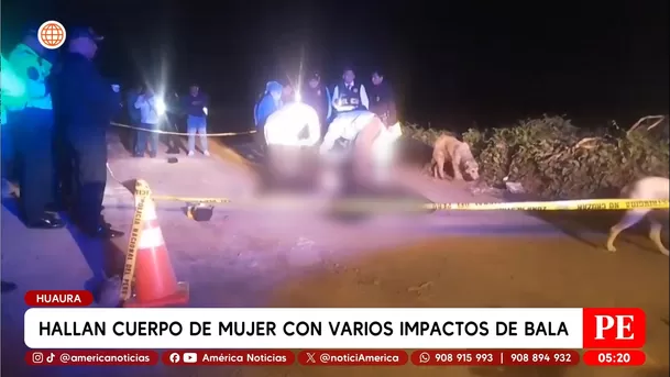 Hallan cuerpo de mujer con disparos en camino rural de Huaura. Foto: América Noticias
