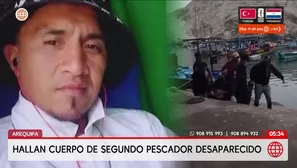Hallan cuerpo de psegundo pescador desaparecido en Arequipa. Foto y video: América Noticias