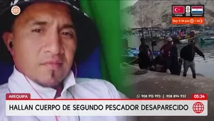 Hallan cuerpo de psegundo pescador desaparecido en Arequipa. Foto y video: América Noticias