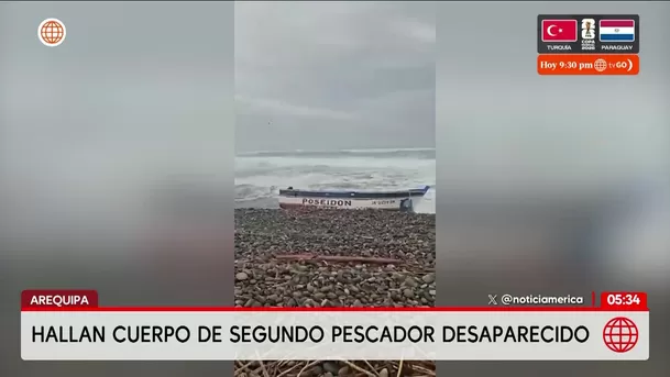 Hallan cuerpo de psegundo pescador desaparecido en Arequipa. Foto: América Noticias Hallan cuerpo de psegundo pescador desaparecido en Arequipa. Foto: América Noticias
