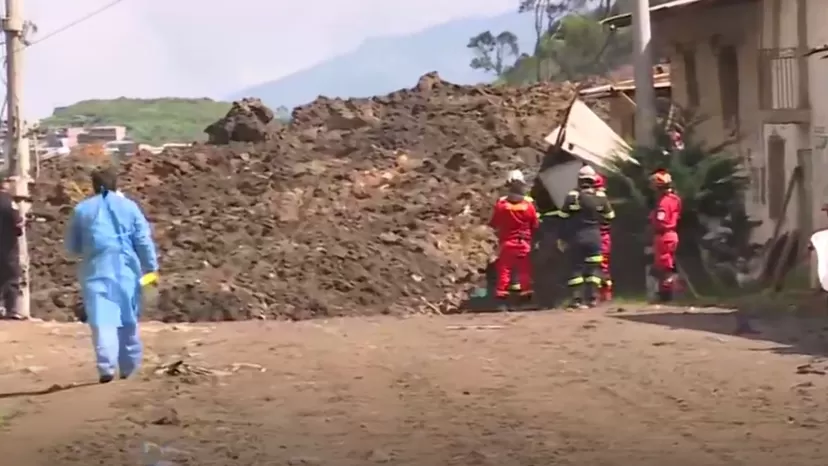  Hallan un cuerpo seis días después de deslizamiento en Huaral