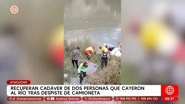 Hallan cuerpos de dos pasajeros tras caída de camioneta al río Marañón. Foto: América Noticias