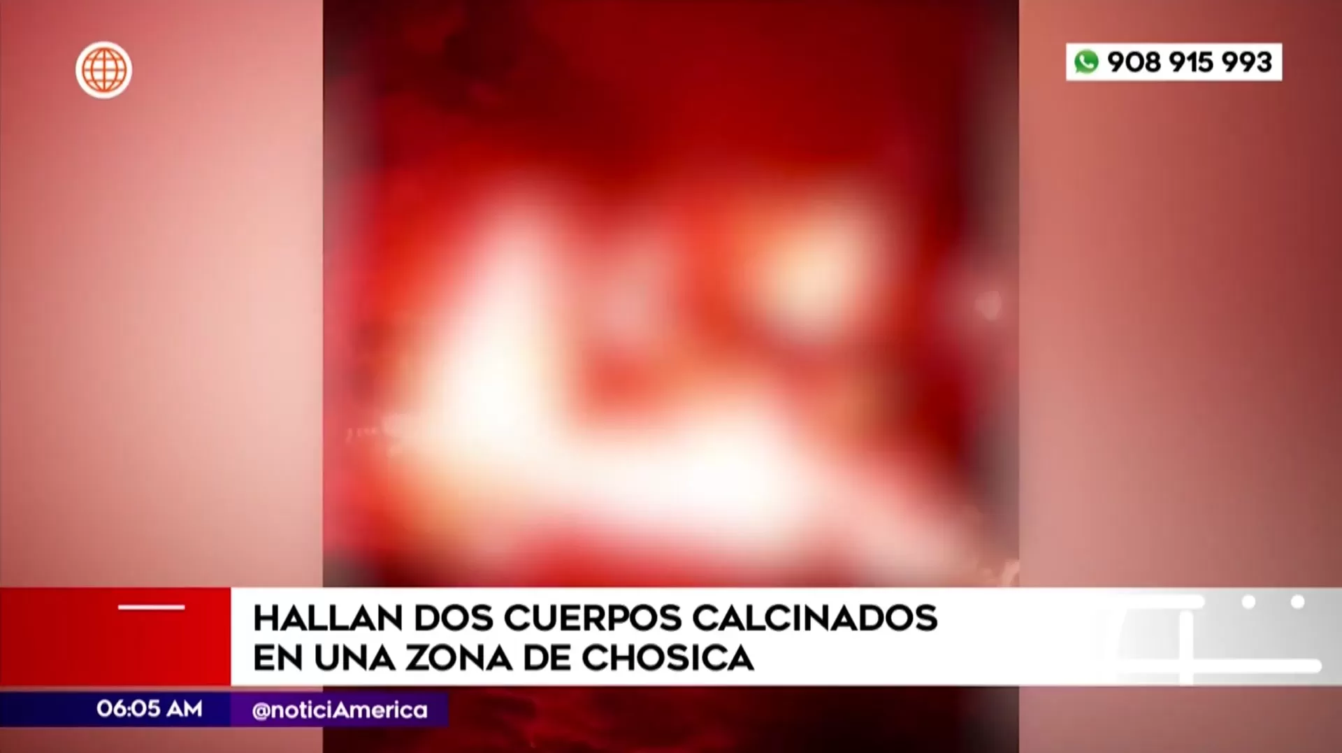 Hallan dos cuerpos calcinados en Chosica. Foto: América Noticias