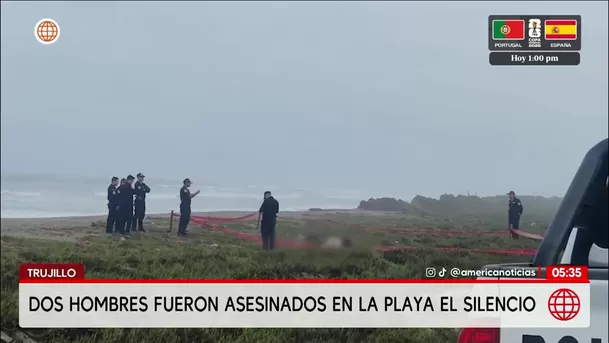 Hallan dos hombres asesinados en playa de Trujillo. Foto: América Noticias