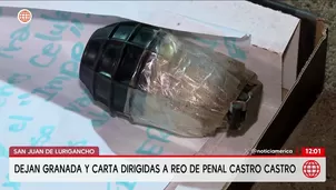 Hallan granada frente al penal Castro Castro en San Juan de Lurigancho. Foto y video: América Noticias