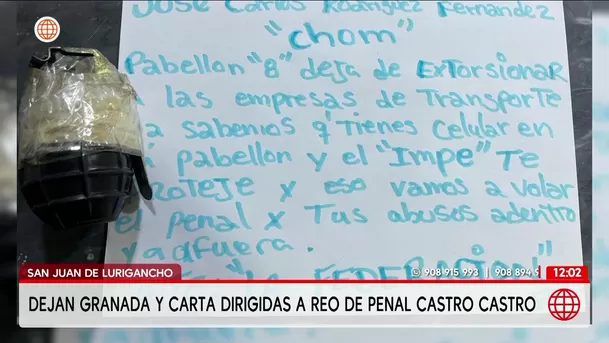 Hallan granada frente al penal Castro Castro en San Juan de Lurigancho. Foto: América Noticias Hallan granada frente al penal Castro Castro en San Juan de Lurigancho. Foto: América Noticias
