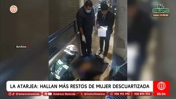 La Atarjea: Hallan más restos de mujer descuartizada. Foto: Unidad de investigación La Atarjea: Hallan más restos de mujer descuartizada. Foto: Unidad de investigación