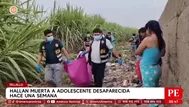 Hallan muerta a adolescente desaparecida en Trujillo