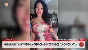 Hallan muerta a creadora de contenido La Chocolatita en una casa de La Molina. Foto y video: América Noticias