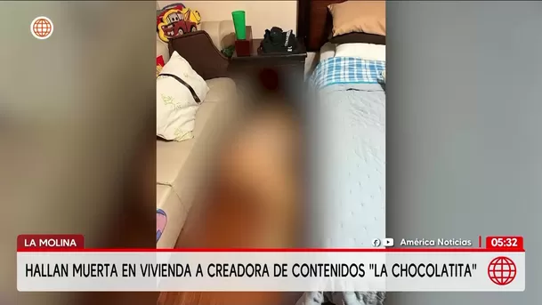 Hallan muerta a creadora de contenido La Chocolatita en una casa de La Molina. Foto: América Noticias Hallan muerta a creadora de contenido La Chocolatita en una casa de La Molina. Foto: América Noticias