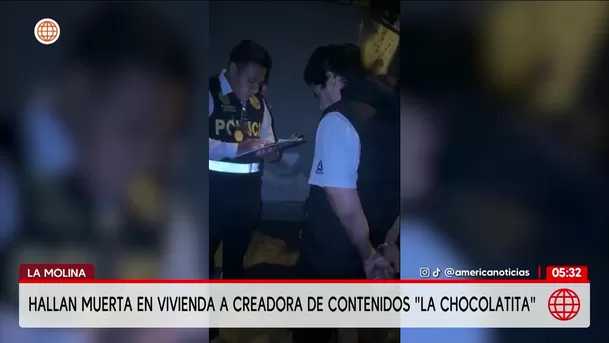 Hallan muerta a creadora de contenido La Chocolatita en una casa de La Molina. Foto: América Noticias Hallan muerta a creadora de contenido La Chocolatita en una casa de La Molina. Foto: América Noticias
