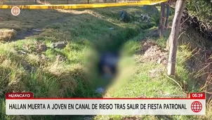 Hallan muerta a una joven en canal de riego en Huancayo. Foto y video: América Noticias