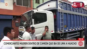 Hallan muertas a dos mujeres comerciantes dentro de un camión en Huacho. Foto y video: América Noticias
