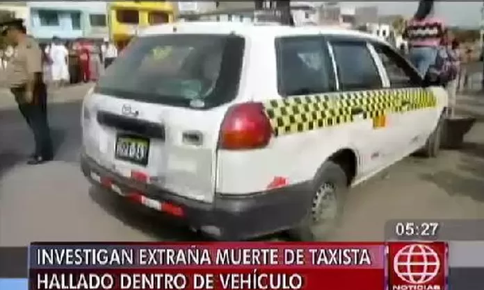 Hallan muerto a hombre dentro de un taxi en Carabayllo