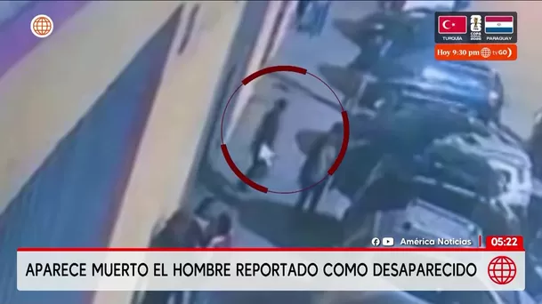 Hallan muerto a hombre tras desaparecer en Villa El Salvador. Foto: América Noticias Hallan muerto a hombre tras desaparecer en Villa El Salvador. Foto: América Noticias