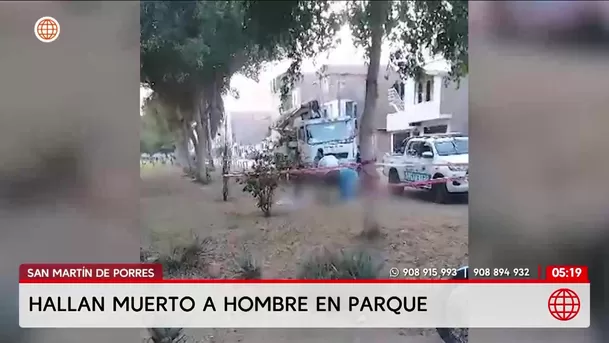 Hallan muerto a un hombre en San Martín de Porres. Foto: América Noticias Hallan muerto a un hombre en San Martín de Porres. Foto: América Noticias