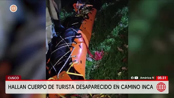 Hallan muerto a turista extranjero en el Camino Inca de Cusco. Foto: América Noticias Hallan muerto a turista extranjero en el Camino Inca de Cusco. Foto: América Noticias