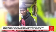Hallan a paciente psiquiátrico abandonado por ambulancia en SMP