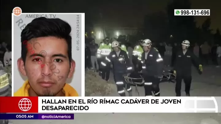 Joven fue reportado como desparecido desde el viernes | Imagen: América Noticias