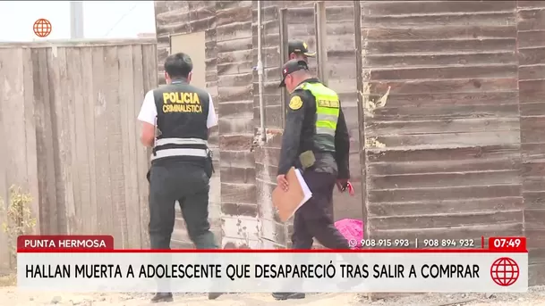 Hallan sin vida a adolescente de 16 años en Punta Hermosa. Foto: América Noticias