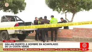Hallan muerto a hombre en acantilado de la Costa Verde en Miraflores. Foto y video: América Noticias