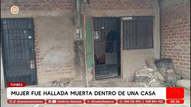Hallan sin vida a mujer ecuatoriana en vivienda en Tumbes. Foto: América Noticias