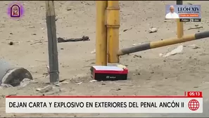 Hallan sospechoso paquete con explosivo en el penal Ancón II. Foto y video: América Noticias