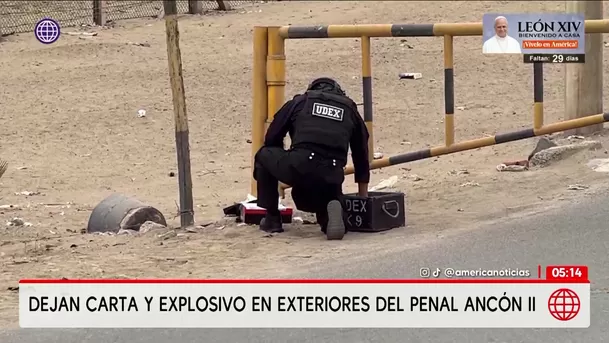 Hallan sospechoso paquete con explosivo en el penal Ancón II. Foto: América Noticias Hallan sospechoso paquete con explosivo en el penal Ancón II. Foto: América Noticias