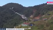 Helicóptero de la PNP aterriza de emergencia con 11 efectivos