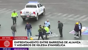 Un herido tras enfrentamientos por explanada del estadio de Alianza Lima. Foto: captura de TV