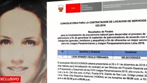 Cecilia León aparece en el Registro Nacional de Proveedores desde mayo de 2018. Foto y video: América Noticias 