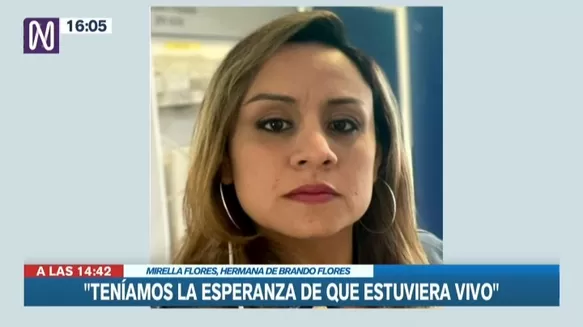 Mirella Flores, hermana del soldado peruano-israelí Brando Flores fallecido en el enfrentamiento - Foto: Canal N