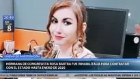 Tania Bartra, hermana de la congresista de Fuerza Popular Rosa Bartra