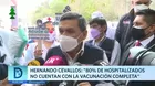 Hernando Cevallos: "80 % de hospitalizados no cuentan con la vacunación completa"