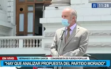 Hernando Guerra García: "Hay que analizar propuesta del Partido Morado" - Noticias de hernando-cevallos