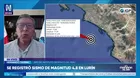 Jefe del IGP sobre sismo de 4.8 en Lima: “No podemos decir que libera energía para un gran terremoto”
