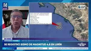 El jefe del IGP, Hernando Tavera, descarta que sismo de magnitud 4.8 en Lima haya liberado energía significativa./ Video: Canal N