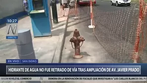 MML realizó trabajos en la avenida Javier Prado. Foto: captura de TV