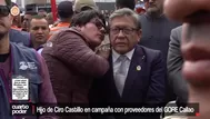 Hijo de Ciro Castillo en campaña con proveedores del GORE Callao