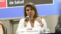 Elizabeth Hinostroza, ministra de la Salud / Foto: archivo El Comercio