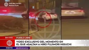 Asalto a Hiro Fujimori en Pueblo Libre. Foto: captura de video América Noticias.