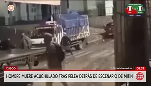 Hombre de 27 años muere tras ser acuchillado tras mitin en Cusco. Foto y video: América Noticias