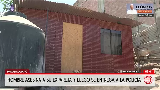 Hombre asesina a su expareja en Pachacámac y se entrega a la Policía. Foto: América Noticias Hombre asesina a su expareja en Pachacámac y se entrega a la Policía. Foto: América Noticias